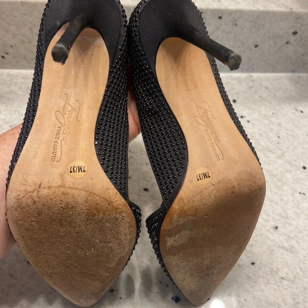 Vince Camuto “Imagine” series Elegant Black 4” Stiletto Heels - Picture 5 of 6